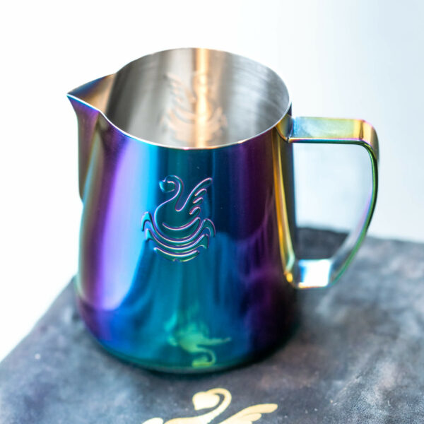 Milchkanne Edelstahl Pitcher 400ml Regenbogen